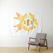 Beste Mutter je Golden Sieger Band Wandteppich (Beispiel (Horizontal))