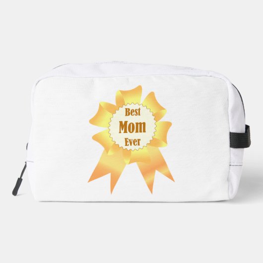 Beste Mutter je Golden Sieger Band Waschbeutel (Rückseite)