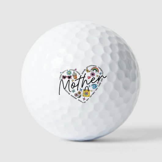 Beste Mutter je Golfball (Vorderseite)