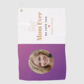 Beste Mutter je Golfhandtuch (Vorderseite)