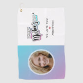 Beste Mutter je Golfhandtuch (Vorderseite)