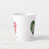 Beste Mutter je Herz Foto - Personalisiertes Gesch Milchtasse (Vorderseite)