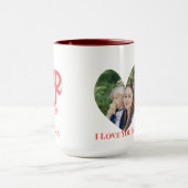 Beste Mutter je Herz Foto - Personalisiertes Gesch Tasse (Zentrum)