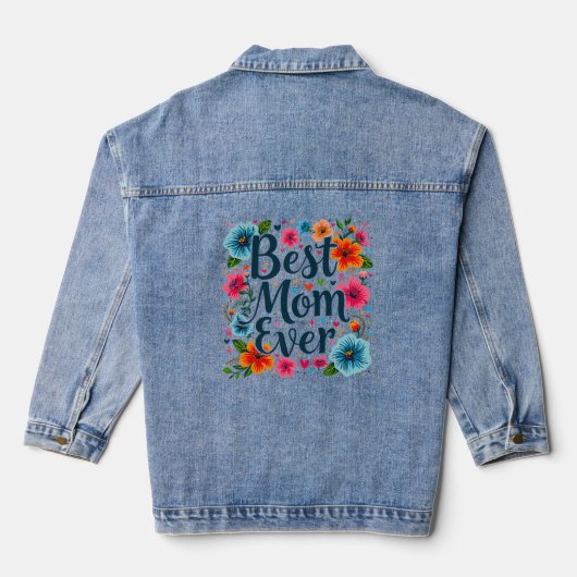 Beste Mutter je Jeansjacke (Rückseite)