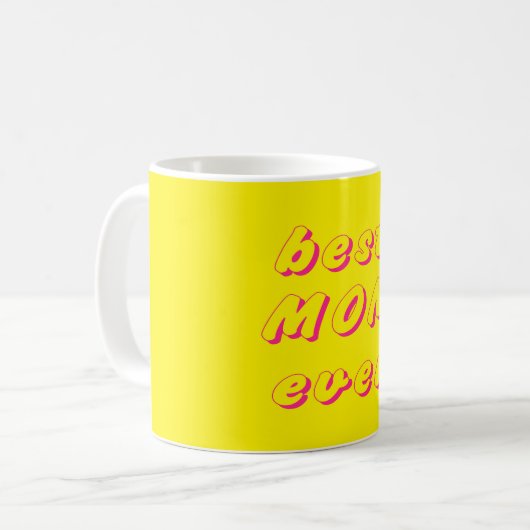 Beste Mutter je Kaffeetasse (Vorderseite Links)