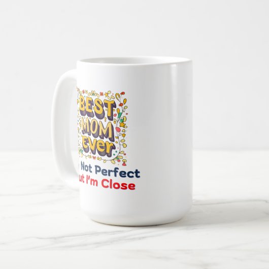 Beste Mutter je Kaffeetasse (Vorderseite Links)