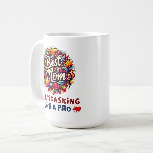 Beste Mutter je Kaffeetasse (Vorderseite Links)