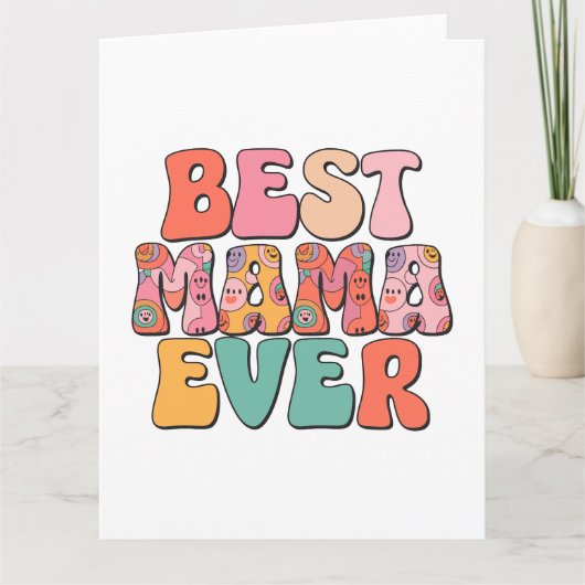 Beste Mutter je Karte (Vorderseite)