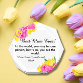 Beste Mutter je! Kleiner Achteckiger Fotoblock