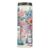 Beste Mutter je Krankenschwester farbenfroh Thermosbecher (Rückseite)