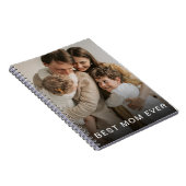 Beste Mutter je kundenspezifischen Foto personalis Notizblock (Rechte Seite)