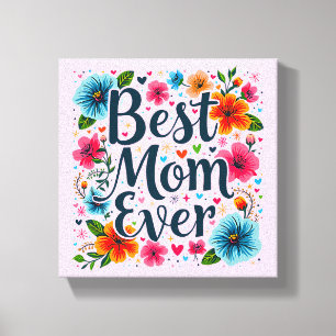 Beste Mutter je Leinwanddruck
