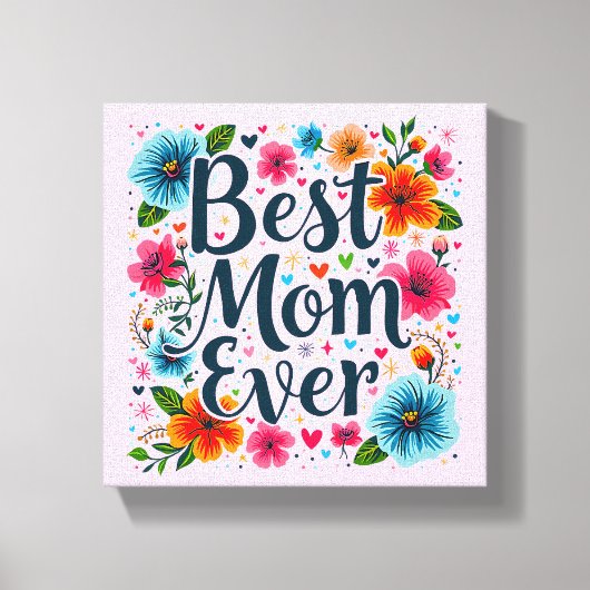 Beste Mutter je Leinwanddruck (Vorderseite)
