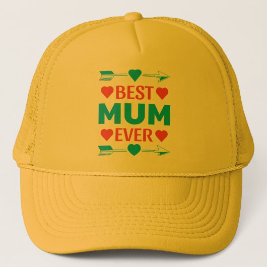 Beste Mutter je, liebe Muttertagsgeschenk Truckerkappe (Vorderseite)