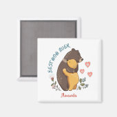 Beste Mutter je Magnet, personalisiertes Muttertag Magnet (Vorderseite/Rückseite)
