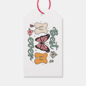 Beste Mutter je mit Schmetterling Geschenkanhänger (Rückseite)