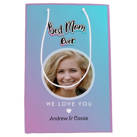 Beste Mutter je Mittlere Geschenktüte (Vorderseite)