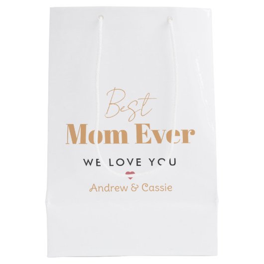 Beste Mutter je Mittlere Geschenktüte (Rückseite)