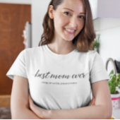 Beste Mutter je Modernes Drehbuch Personalisiert T-Shirt