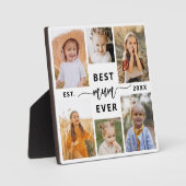 Beste Mutter je - Muttertagsfoto-Collage Fotoplatte (Vorderseite)