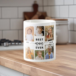Beste Mutter je - Muttertagsfoto-Collage Kaffeetasse