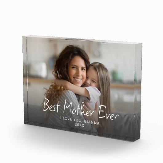 Beste Mutter je Niedlich modern Fotoblock (Rechts)