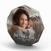 Beste Mutter je Niedlich Moderne Personalisiert Fotoblock (Rechts)