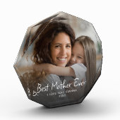 Beste Mutter je Niedlich Moderne Personalisiert Fotoblock (Links)