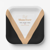 Beste Mutter je Pappteller (Vorderseite)