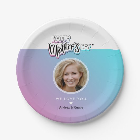 Beste Mutter je Pappteller (Vorderseite)