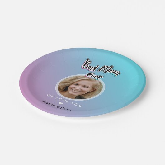 Beste Mutter je Pappteller (Schrägansicht)