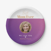 Beste Mutter je Pappteller (Vorderseite)