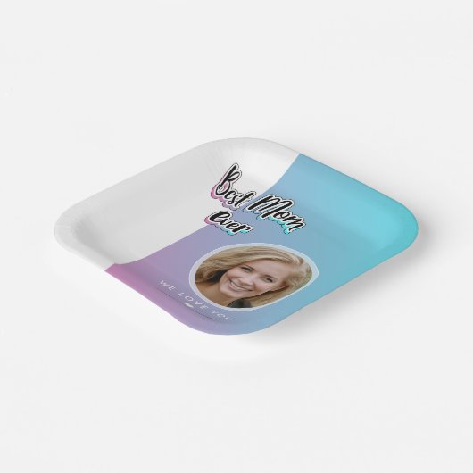 Beste Mutter je Pappteller (Gewinkelt)