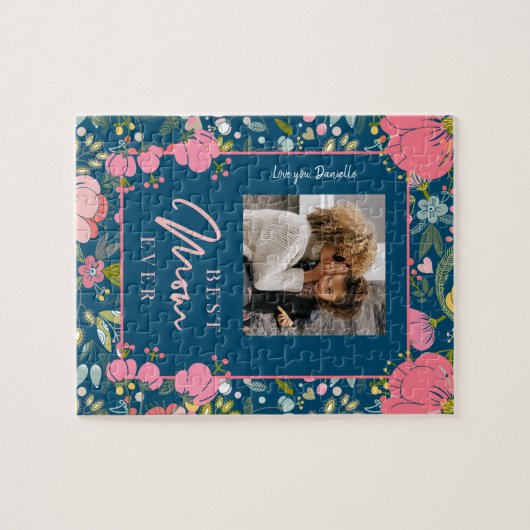 Beste Mutter je personalisiert Foto und Text Puzzle (Horizontal)
