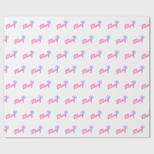 Beste Mutter je Personalisierter Muttertag Geschenkpapier (Flach)