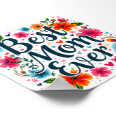 Beste Mutter je Poster (Ecke)