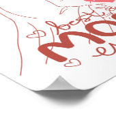 Beste Mutter je Poster (Ecke)