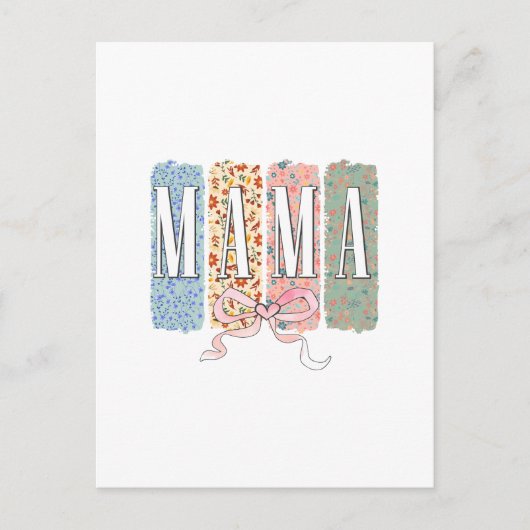 Beste Mutter je Postkarte (Vorderseite)