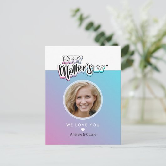 Beste Mutter je Postkarte (Stehend Vorderseite)