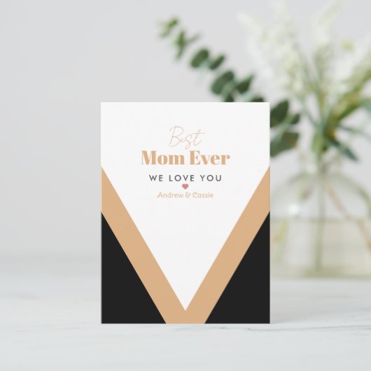 Beste Mutter je Postkarte (Stehend Vorderseite)