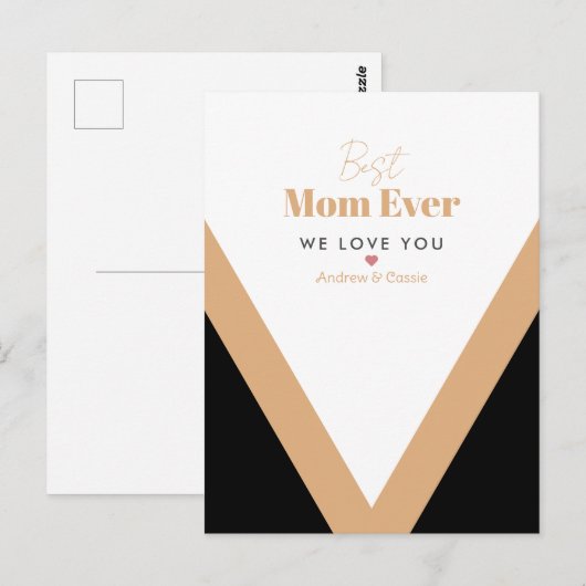 Beste Mutter je Postkarte (Vorne/Hinten)