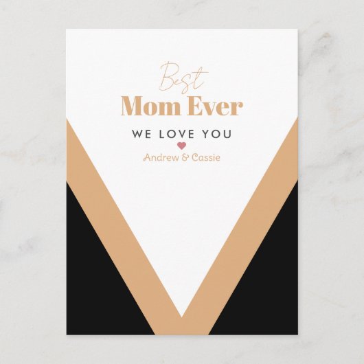 Beste Mutter je Postkarte (Vorderseite)