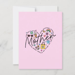 Beste Mutter je Postkarte