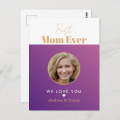 Beste Mutter je Postkarte (Vorne/Hinten)