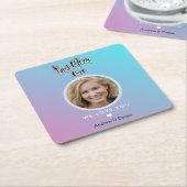 Beste Mutter je Rechteckiger Pappuntersetzer (angewinkelt)