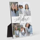 Beste Mutter je Script 6 Foto Collage Keepake Fotoplatte (Seite)