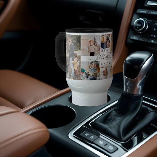 Beste Mutter je Script Muttertag Foto Collage Reisebecher