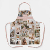 Beste Mutter je Script Muttertag Foto Collage Schürze (Vorderseite)