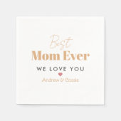 Beste Mutter je Serviette (Vorderseite)