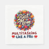 Beste Mutter je Serviette (Vorderseite)
